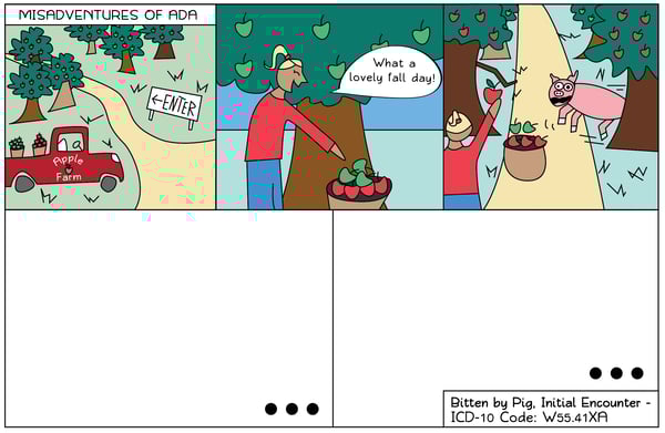 When Pigs Fly (And Bite) [ICD-10 Cartoon] | Healthicity